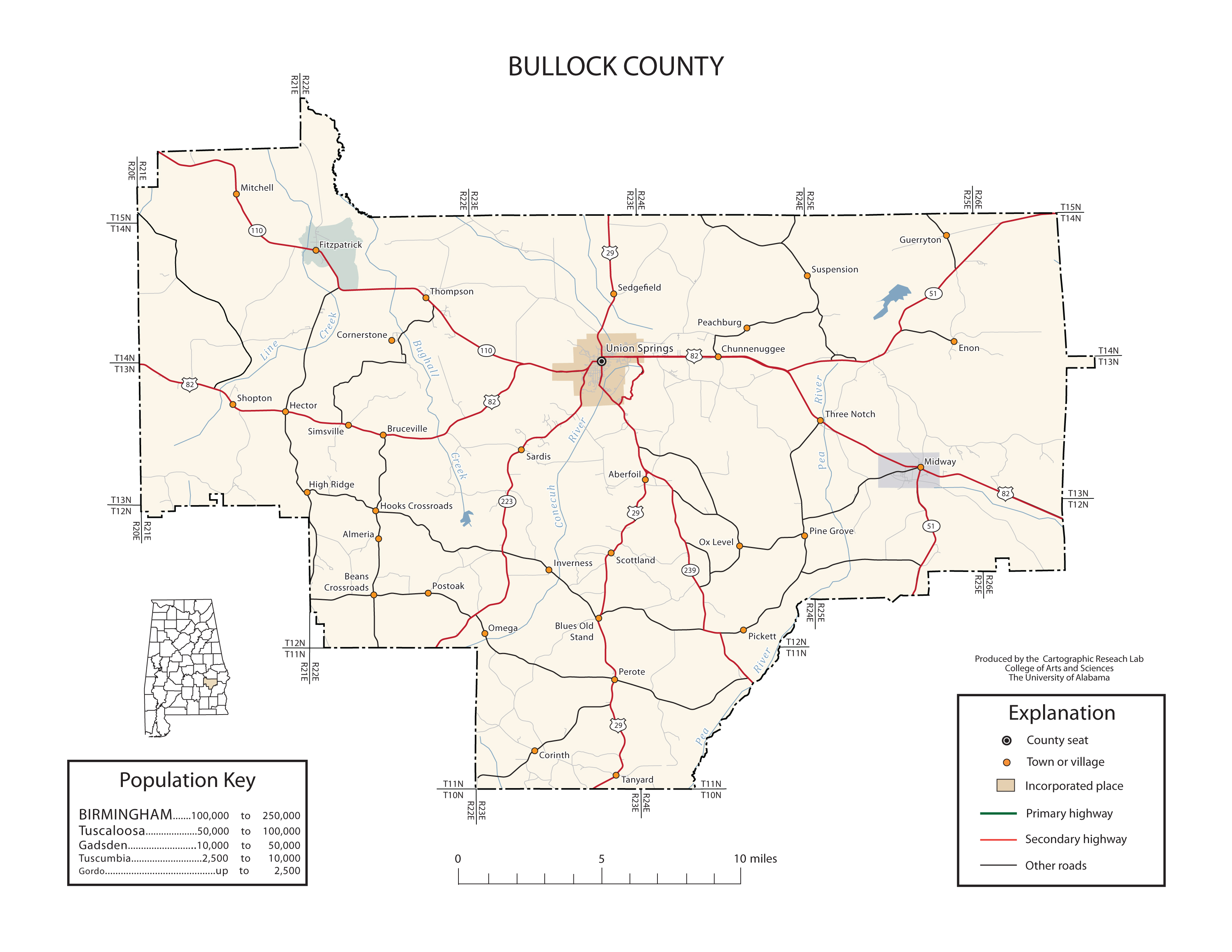 Maps Of Bullock County 4423